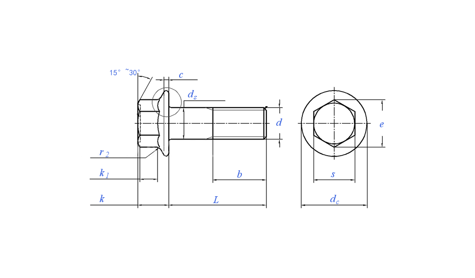 Flange Bolt DIN6921