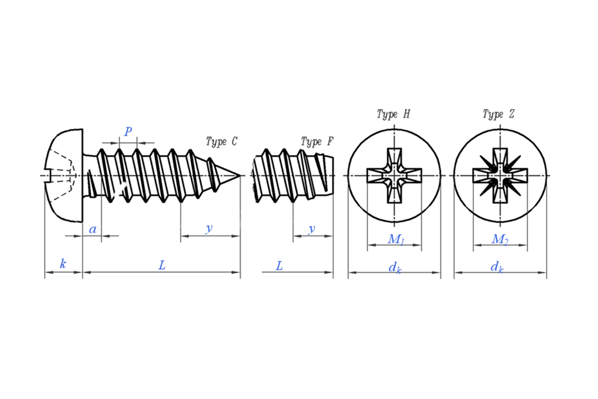 Cross Recessed Pan Head Tapping Screw