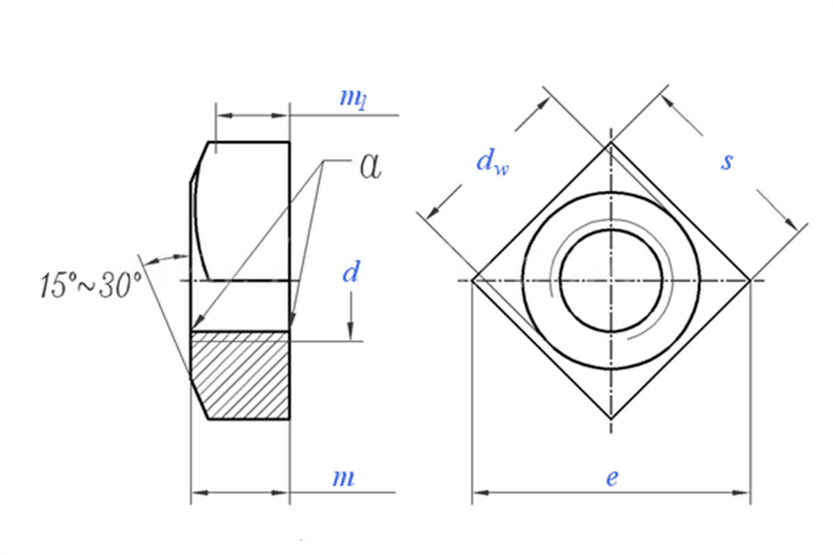 Square Nut DIN557